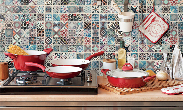 mosaico cucina vintage